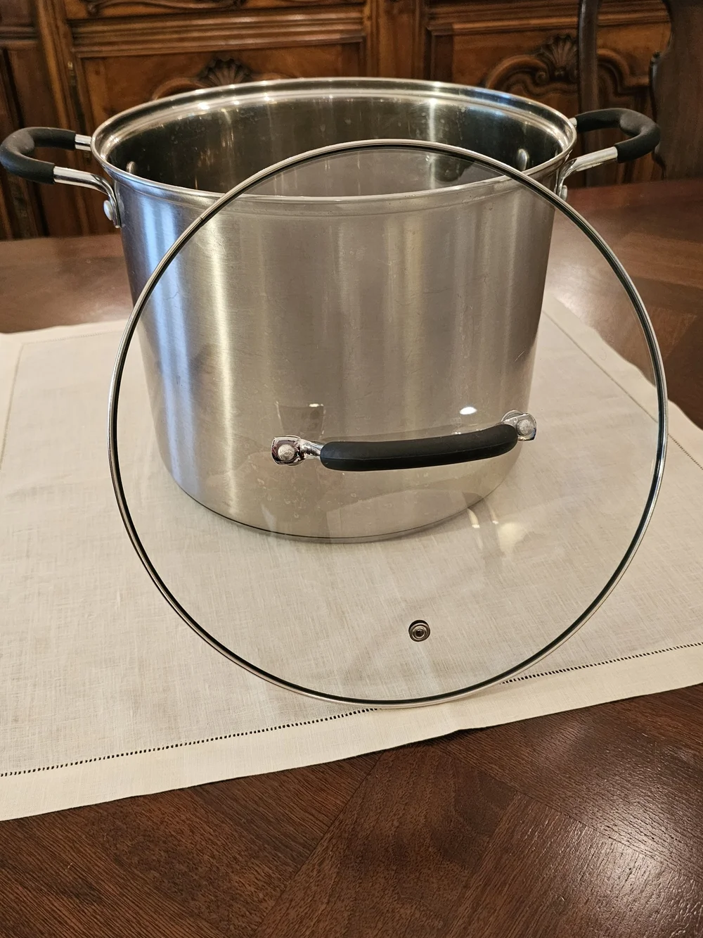 Hamilton Beach 9 Qt Stainless Steel Stock Pot w Lid Large Soup Chili Seafood Pot